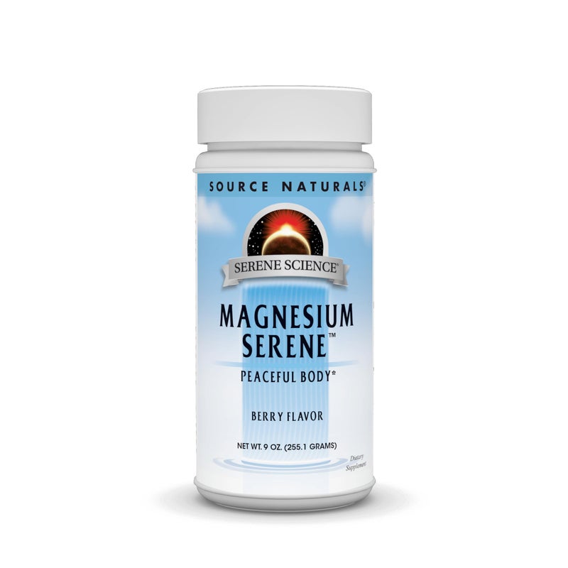 Source Naturals Serene Science Magnesium Serene Berry Flavored Peaceful Body 9 Ounces